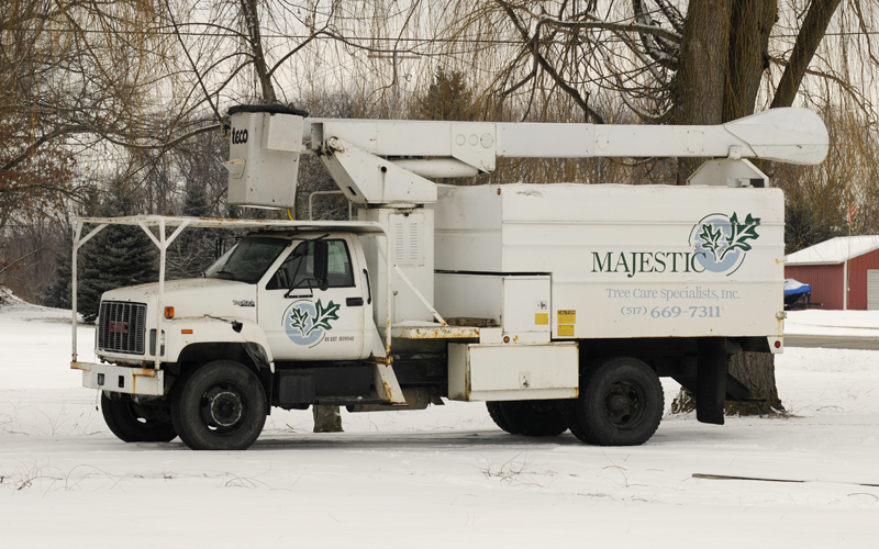 Majestic Tree Care Specialists - Our main bucket truck